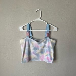 Tie-dye buckle tank